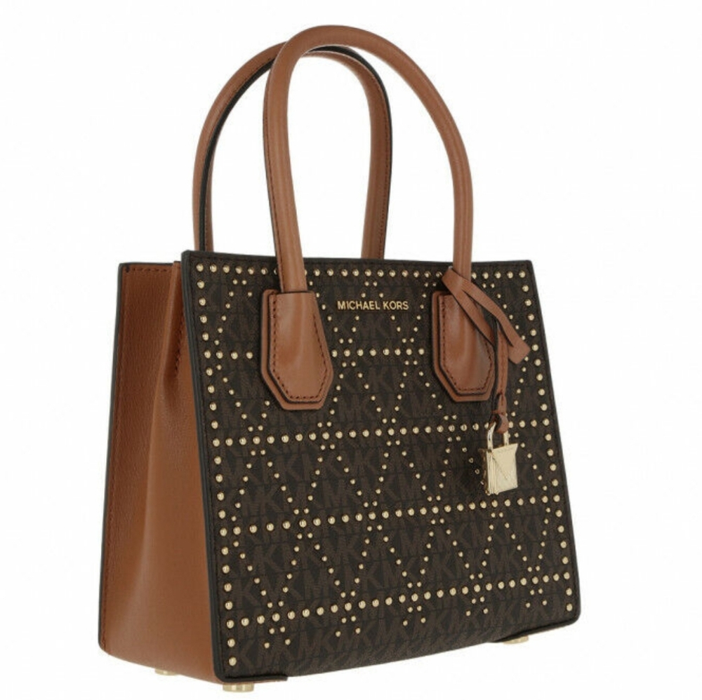 MICHAEL KORS Mercer Studded Leather Shoulder Bag